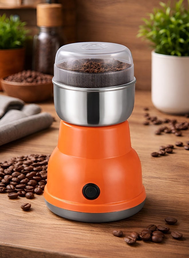 توسكانا يو مطحنة قهوة كهربائية بقدرة 300 واط و سعة 200 مل  لطحن البن والتوابل بسرعة عالية، شفرات ستانلس ستيل حادة تصميم مدمج وسهل الاستخدام مع غطاء شفاف مناسبة لتحضير القهوة الطازجة - Image 1